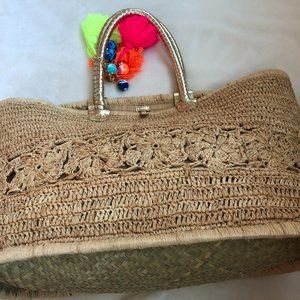 Lilly Pulitzer Large Grass Beach Tote